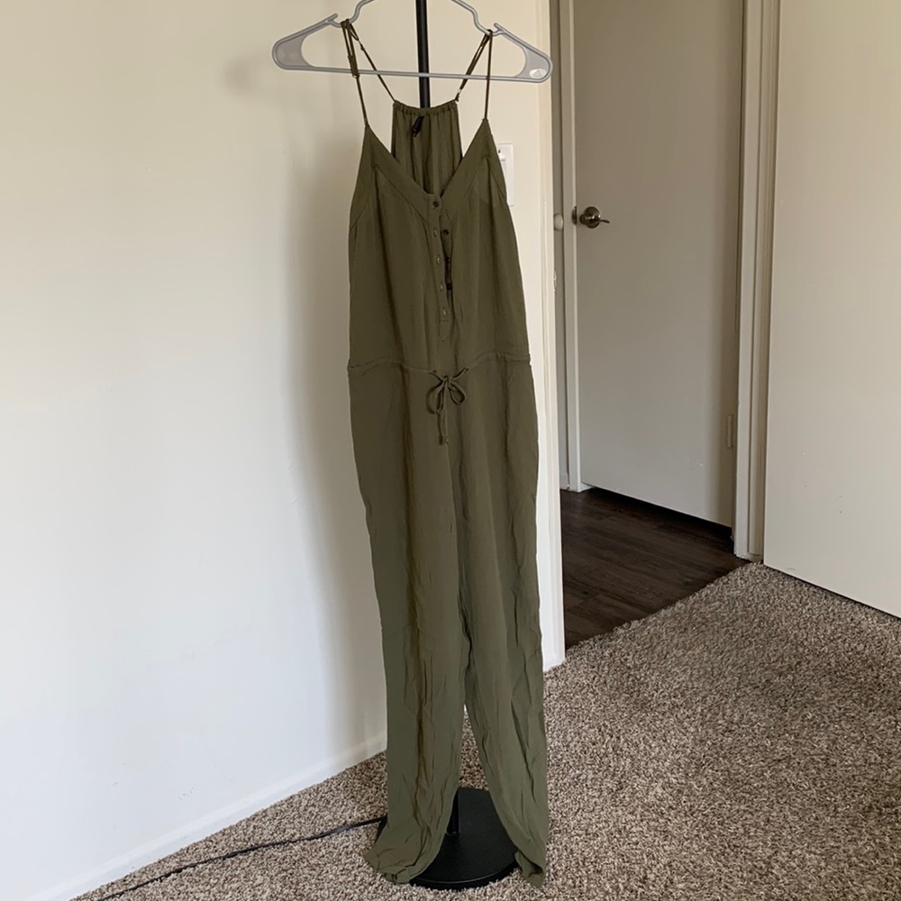 Green Casual Jumpsuit